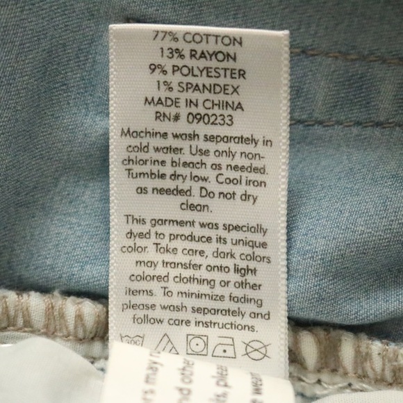 PacSun Light Blue Denim Ripped High Rise Skinny Jeans - Picture 6 of 6